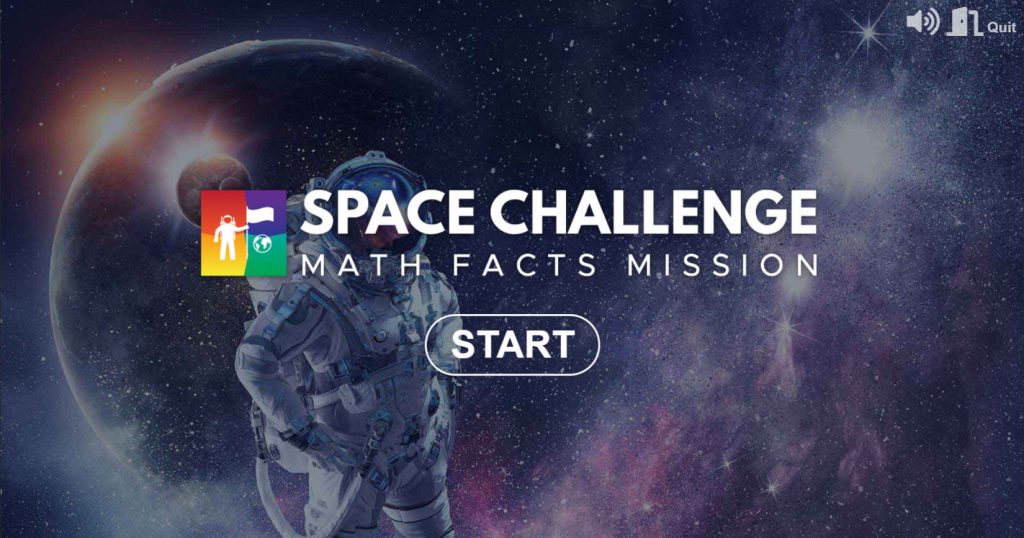 Space Challenge Start Screen