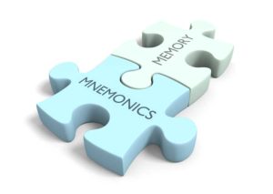 mnemonics and memory puzzle pieces